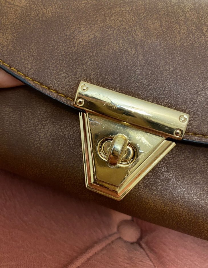 Kahverengi Deri Kadın Çanta - Görsel 5