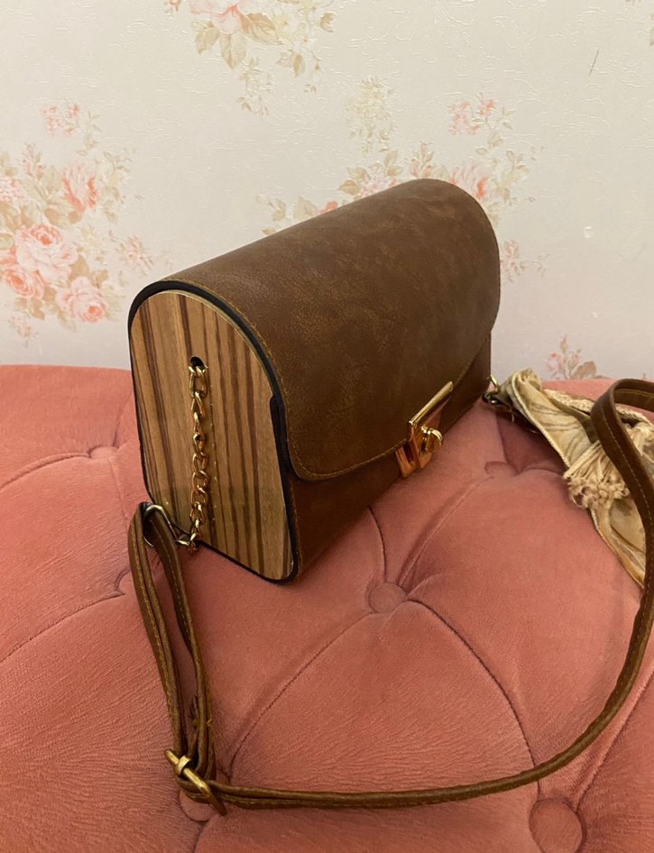 Kahverengi Deri Kadın Çanta - Görsel 2