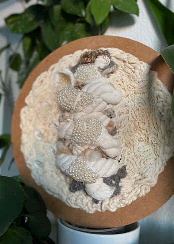 İnci Taneleri duvar dekorasyonu makrome bohem dekorasyon - Görsel 7