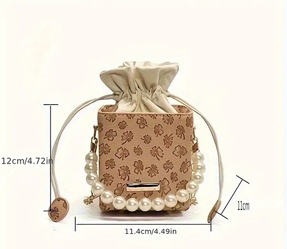 Çiçek tasarım tote çapraz siyah çanta - Görsel 6