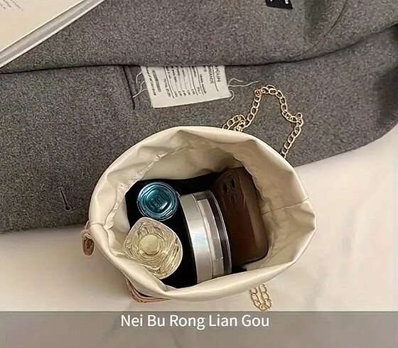 Çiçek tasarım tote çapraz siyah çanta - Görsel 4