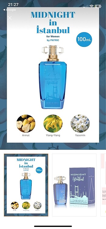 Diğer Midnight in istanbul premium series parfüm