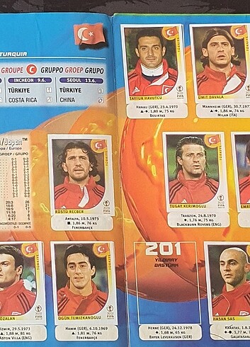 Beden Panini 2002 Dünya kupasi çıkartma albumu
