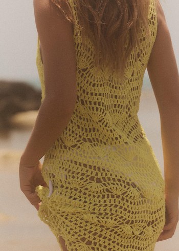 Sarı Dantel Detaylı parayo - Görsel 3