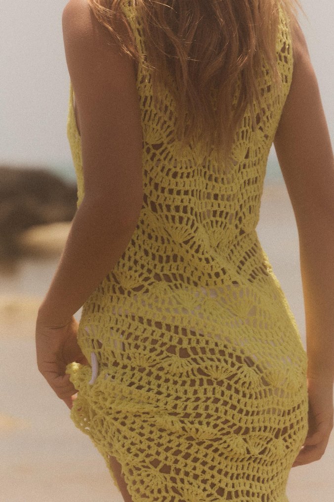 Sarı Dantel Detaylı parayo - Görsel 3