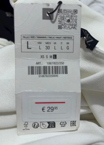 Beyaz Uzun Kollu V Yakalı Kadın Tulum - Görsel 6