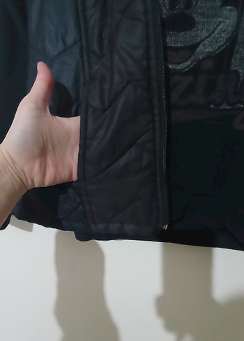 Siyah fermuarlı Yelek - Görsel 5