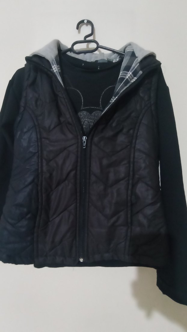 Siyah fermuarlı Yelek - Görsel 2