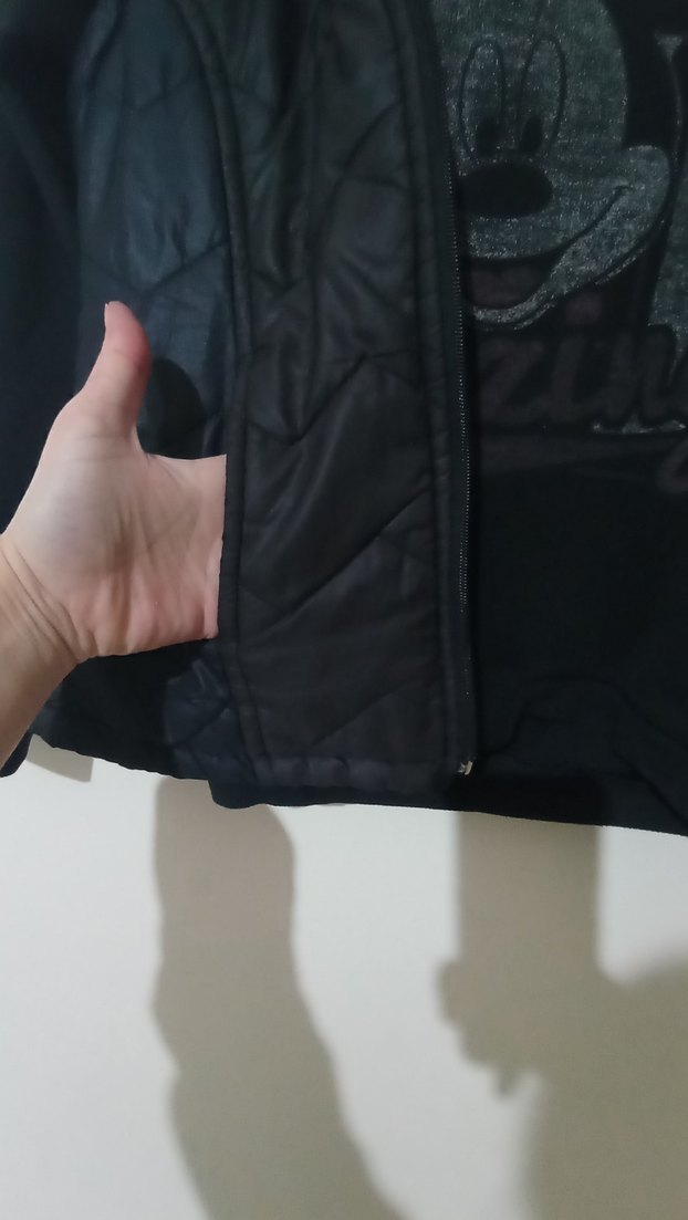 Siyah fermuarlı Yelek - Görsel 5