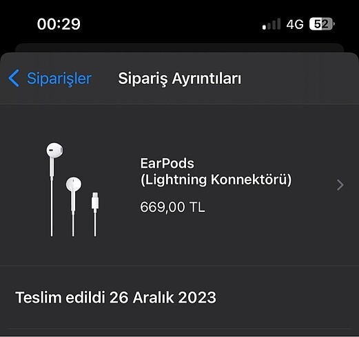 Sıfır kutusunda EarPods