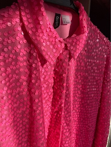 H&M H&M PEMBE PULLU ELBİSE
