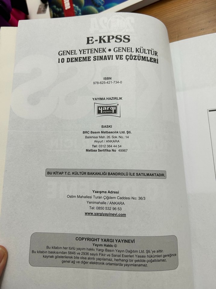 2024 EKPSS 10 Deneme Sınavı Kitabı e-kpss - Görsel 4