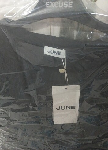 June Geniş Kapüşonlu Kaban Mont - Görsel 5