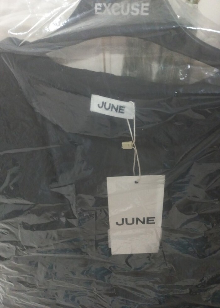 June Geniş Kapüşonlu Kaban Mont - Görsel 5