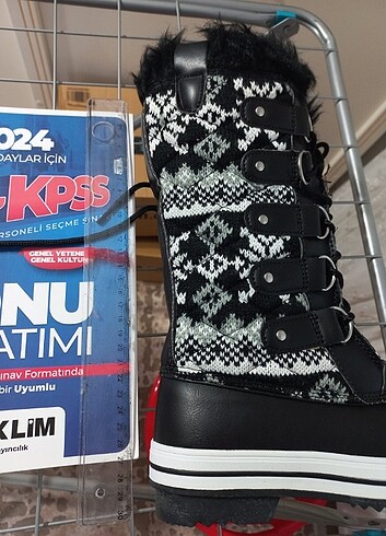 Diğer Polar Kadın İçi Kürklü Siyah Kar Botu Çizme 38