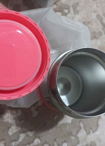 Baby Bee Yemek mama Termosu pembe bebek tavşanlı 450 ml - Görsel 10