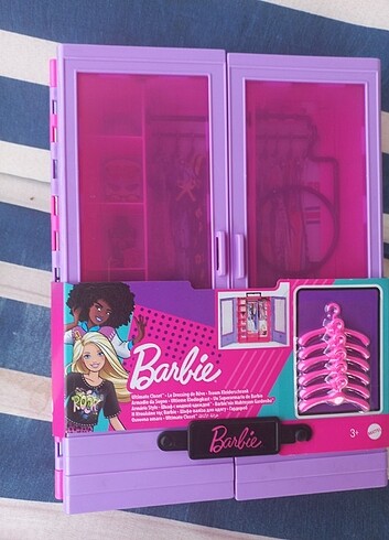 Beden Renk Barbie Pembe Mor Kıyafet Dolap Gardrop barbienin dolabı aksesuar