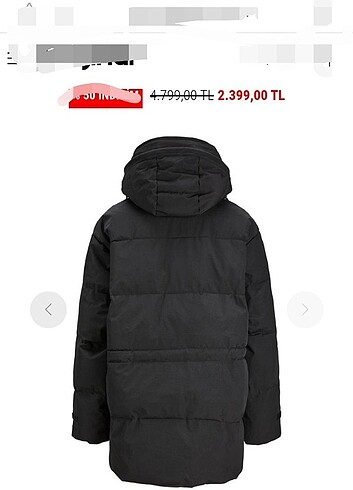 JJXX Kadın Mont Oversize Kaban JXSHALLOW PARKA Jack Jones - Görsel 5
