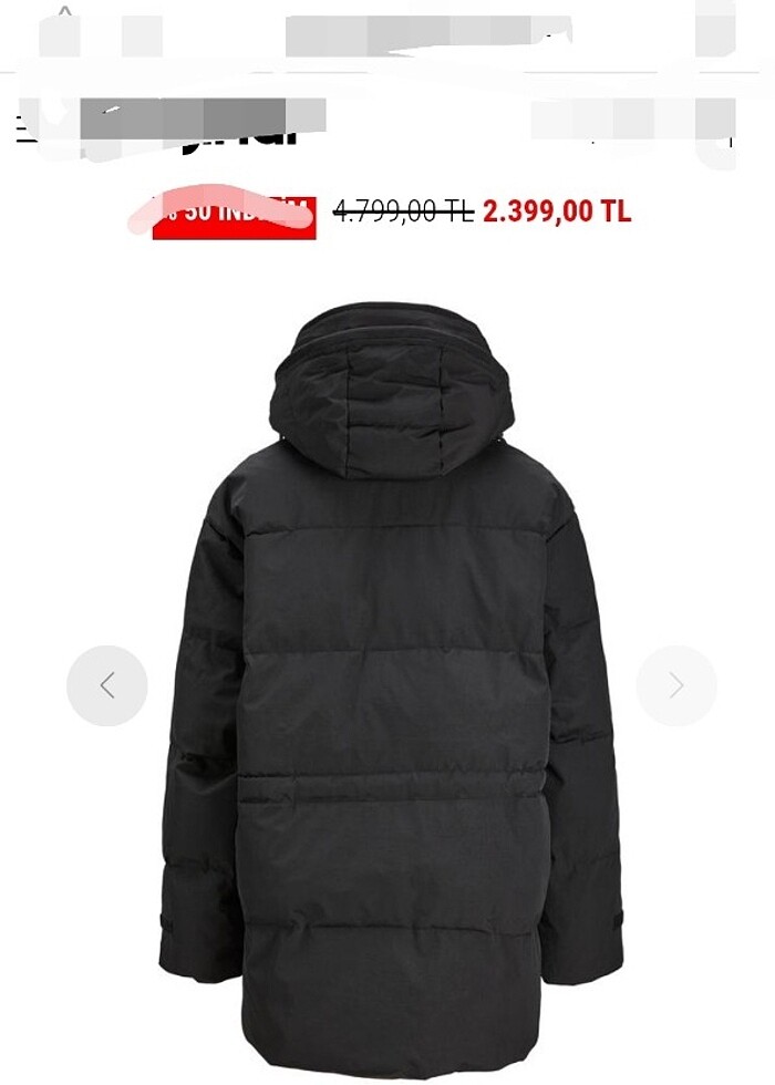 JJXX Kadın Mont Oversize Kaban JXSHALLOW PARKA Jack Jones - Görsel 5