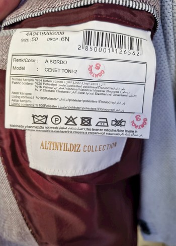 8 adet farklı renklerde ceket sıfır veya bir kaç kez kullanılmış - Görsel 9