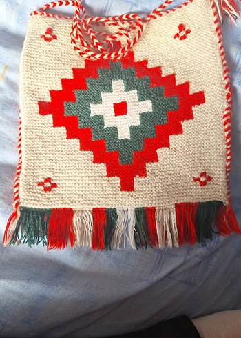 Kemerli Erkek Kırmızı Omuz Çantası - Görsel 6