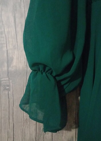 Zümrüt yeşili elbise 38 beden