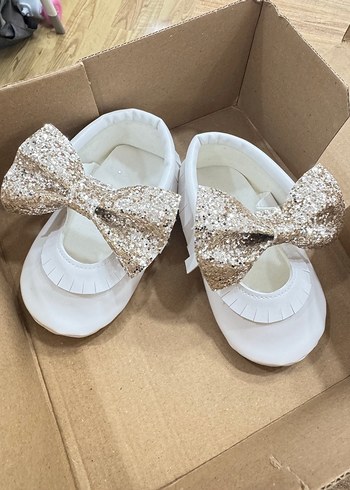 Rugan Fiyonklu Kız bebek Ayakkabı - Görsel 4