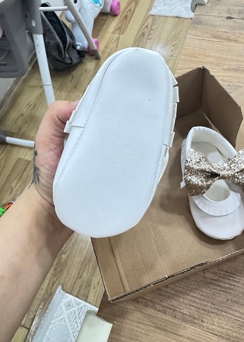 Rugan Fiyonklu Kız bebek Ayakkabı - Görsel 3