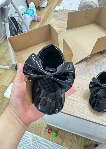 Rugan Fiyonklu Kız bebek Ayakkabı - Görsel 7