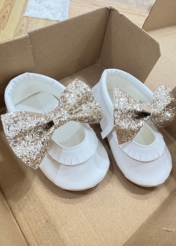 Rugan Fiyonklu Kız bebek Ayakkabı - Görsel 2