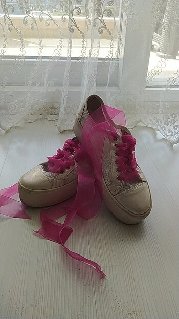 Diğer Converse dantel gelin ayakkabısı beyaz 39 numara