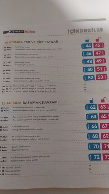 diğer Beden mavi Renk Tyt matematik ilk 12 konu