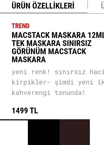 Beden mac maskara
