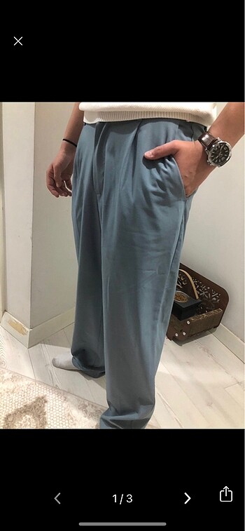 Bershka keten pantolon