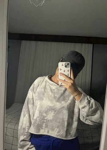 l Beden Kapüşonlu Crop Sweatshirt