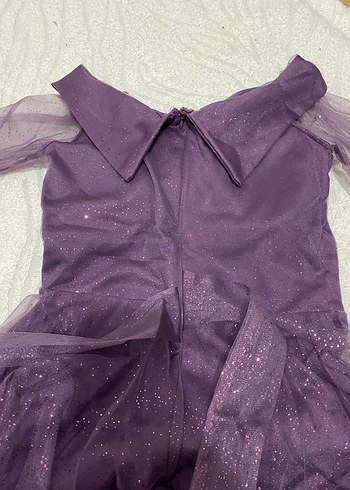 Mor Abiye Elbise - Görsel 4