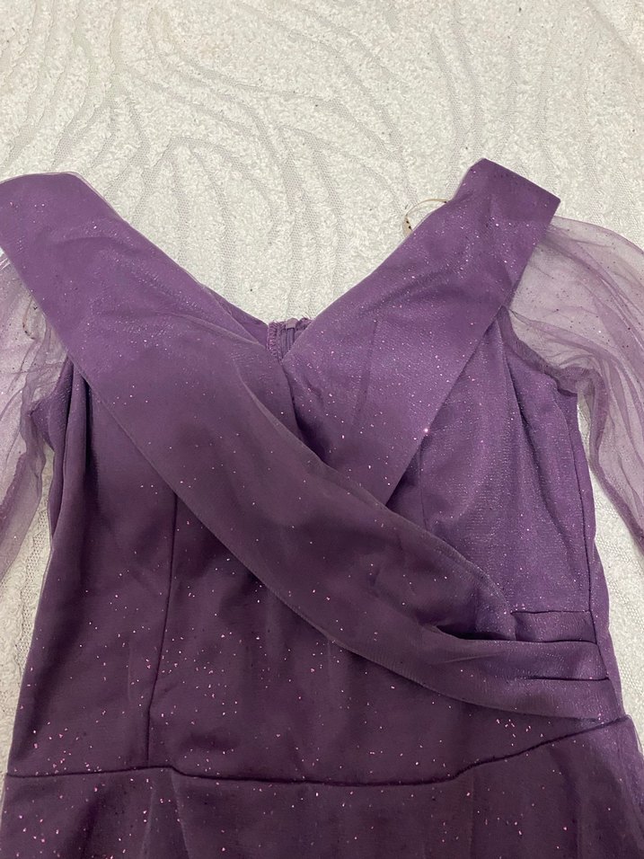 Mor Abiye Elbise - Görsel 3