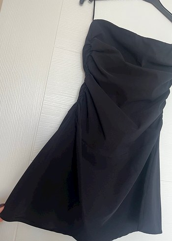 m Beden Bershka Siyah Mini Elbise