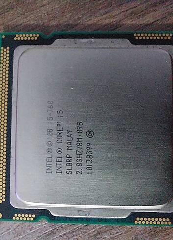 İNTEL CORE İ5 İŞLEMCİ 760 LGA 1156 PIN 2.80 GHZ
