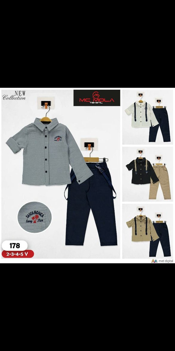 Renkli Kız çocuk Kısa Kollu Takım - Görsel 4