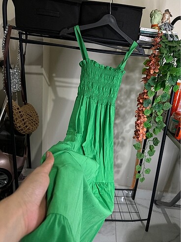 Zara Yeşil elbise