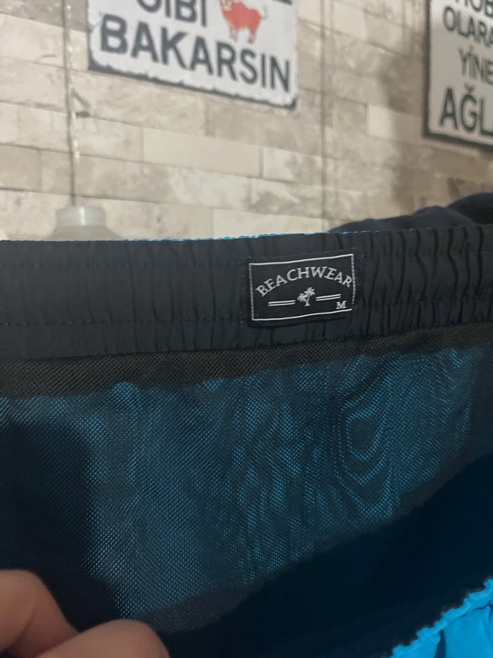 Mavi Mini kadın Deniz Şortu - Görsel 4