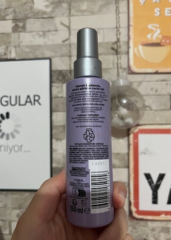 Beden Elseve L'Oreal Paris Hyaluron Saç Bakım Spreyi 150ml