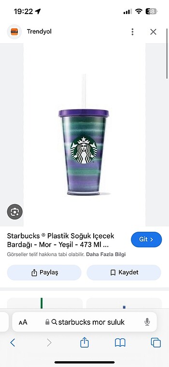 Starbucks pipetli suluk