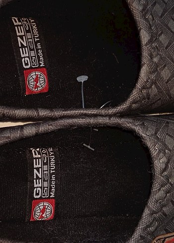 Kemerli Erkek Ev Terliği Gri Desenli - Görsel 2