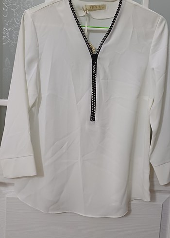 SPIFF Siyah Rock Punk Kadın Gömlek - Görsel 2