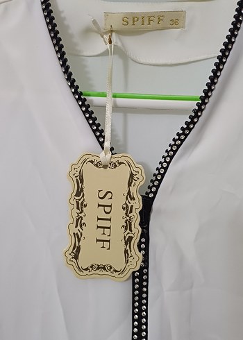 SPIFF Siyah Rock Punk Kadın Gömlek - Görsel 5