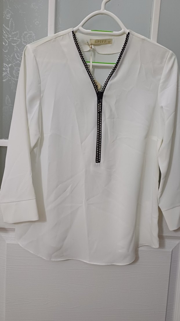 SPIFF Siyah Rock Punk Kadın Gömlek - Görsel 2