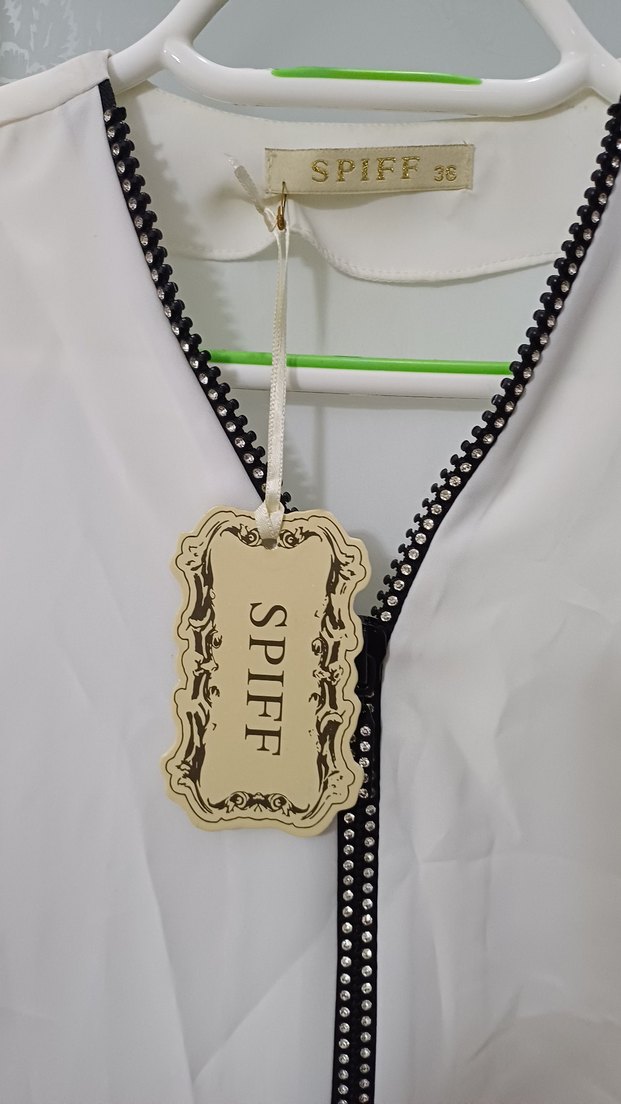 SPIFF Siyah Rock Punk Kadın Gömlek - Görsel 5