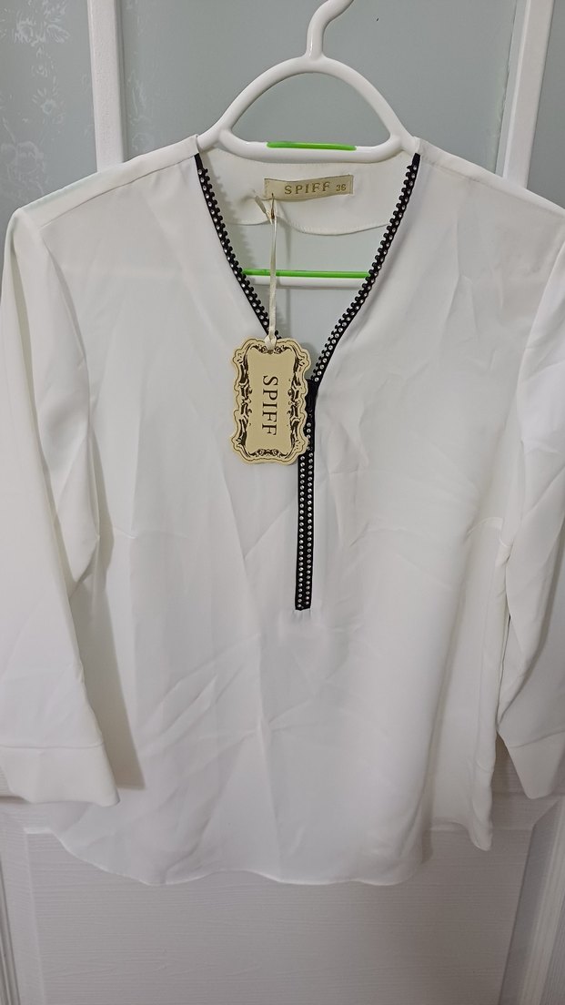 SPIFF Siyah Rock Punk Kadın Gömlek - Görsel 3